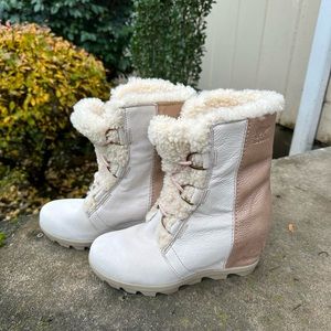 Sorel Joan of Arctic Lux II Shearling Wedge Rare 8